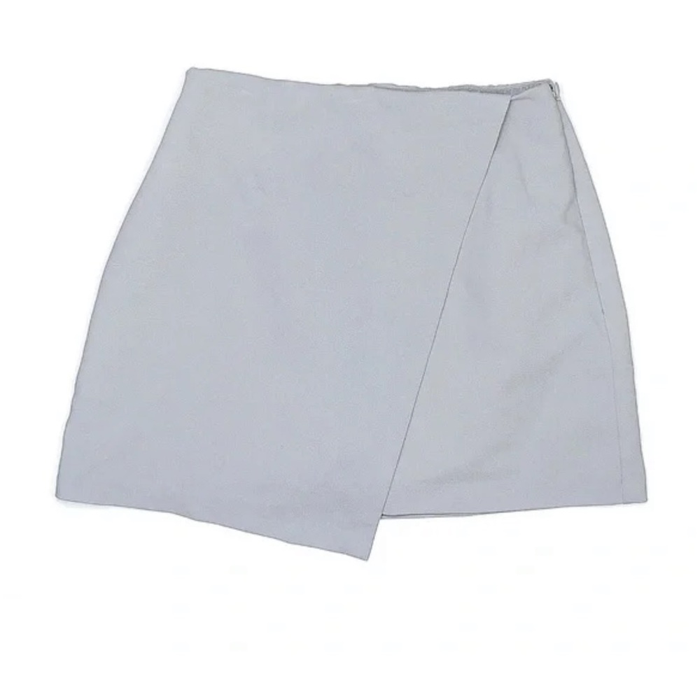 Abercrombie and Fitch Scarlett Wrap Mini Skort in Gray